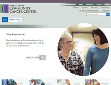 Tablet Screenshot of communitycancercenter.org